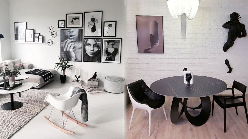 Два цвета в интерьере