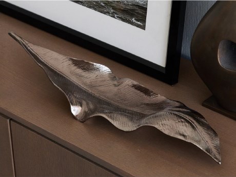 Блюдо Лист декоративный металлический