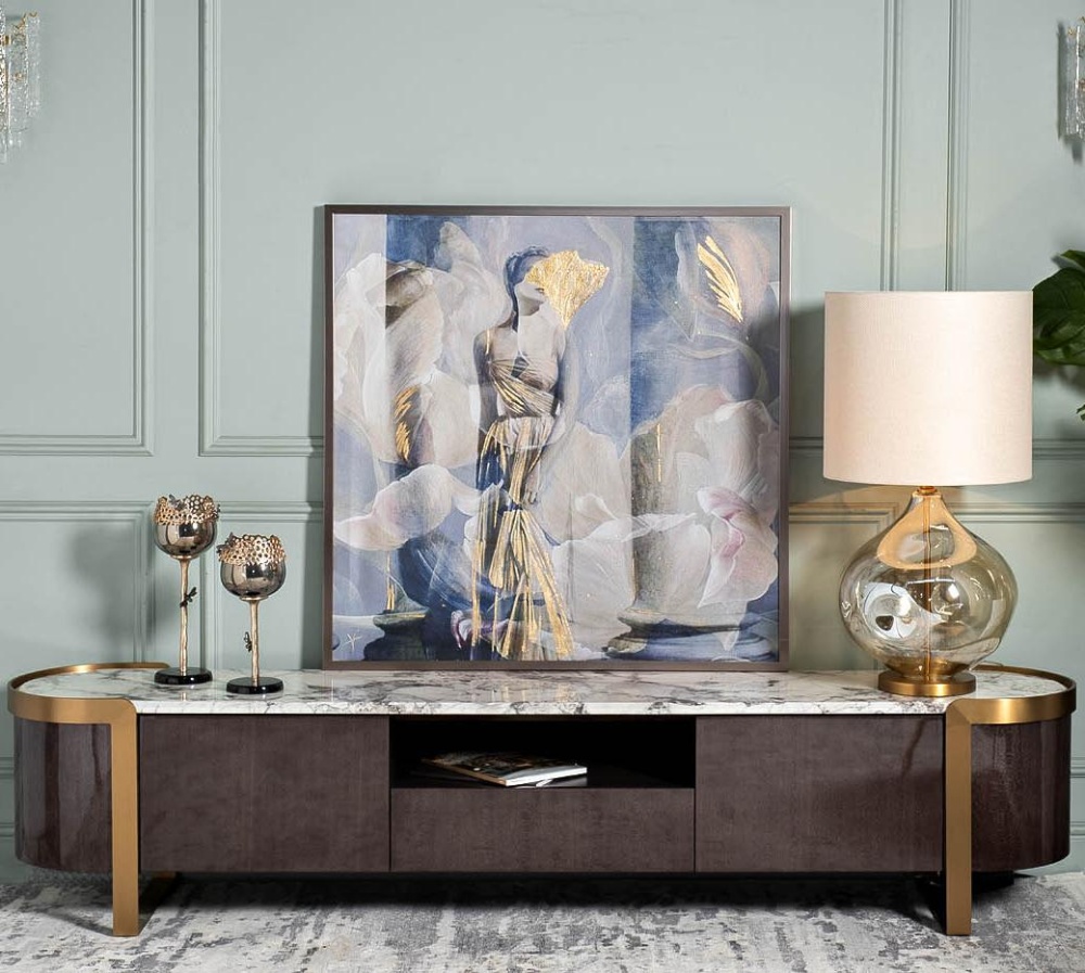 Лампа настольная с кремовым абажуром 22-89024